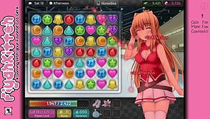 Enjoying chocolate in HuniePop female walkthrough 14