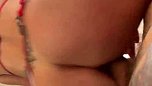 zara snake rides raul kobra's big cock cowgirl style, taking cum in mouth.