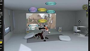 family party turns into holiday sex with transsexual