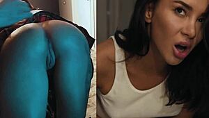 bad girl katrin tequila gets spanked and gets horny before sex