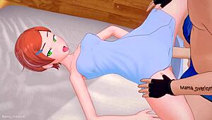 Gwen Returns from Shower to Rest but Ends Up Hot and Fucked in Bed Adult Version