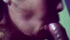 asian babe gives handjob and sucks small dick