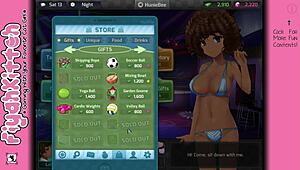 Enjoying chocolate in HuniePop female walkthrough 14