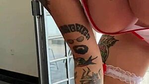 zara snake rides raul kobra's big cock cowgirl style, taking cum in mouth.