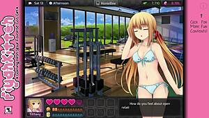 Enjoying chocolate in HuniePop female walkthrough 14