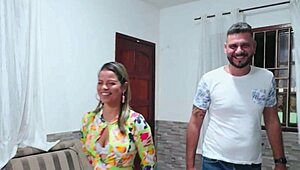 Neighbor Visit Turns into Hot Cum on Cock Scene