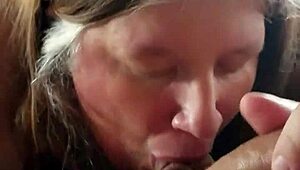 friend's wife cheats with blowjob while topless