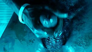 Worshipping big black hairy cock in Dr. Manhattan parody