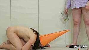 Naughty teen 18+ie brought to butthole assylum for uninhibited therapy, getting drilled and ass licked