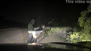 Man, pounding her pussy rough on the roadside… insane!! 😱