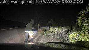 Man, pounding her pussy rough on the roadside… insane!! 😱