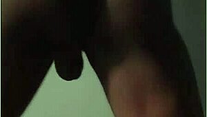 black shemale pounding hard in wild action