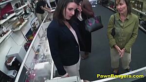 customer participates in backstage casting session