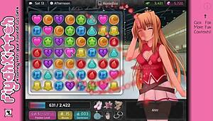 Enjoying chocolate in HuniePop female walkthrough 14