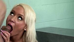 blonde teen 18+ begs for facial in public bathroom doggystyle cowgirl action