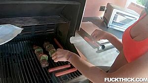 Sophia leone rides big cock in pov cowgirl scene