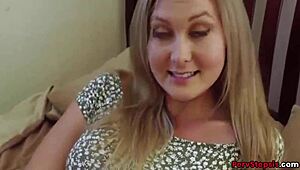 Cute Blonde Stepsister Addison Lee Craves Stepbrother's Hard Fuck