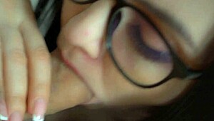 Naughty Girl Sucks Cock and Gets Cum in Mouth