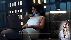 Croft Adventures Ep 7 - Lara offers her tight asshole for wild group banging