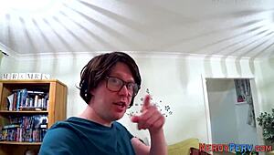 leeds geek sucked by big brit beauty - first time amateurs tricked into high definition reality.