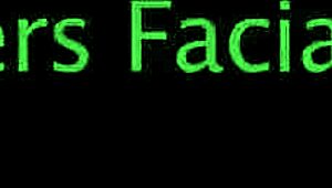 kinky beauty receives facial cumshot and swallows