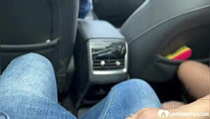Uber driver joins boyfriend in fucking me doggystyle, ends with cumshot