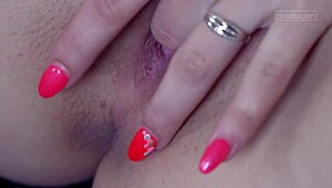 cute amateur craves climax with toys up close!