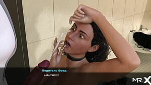 Maid Gets Facialized in 3D Anime Game!