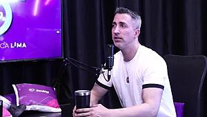 His Fetish is Watching Wife with Another Man, Gustavo Asbach in Sheer Red.