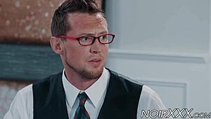 tall businessman anally fucks young black hunk