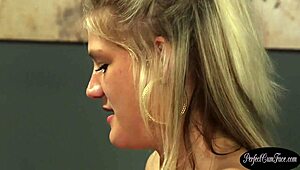 Slutty Brit Sucks And Tugs Cock For Facial Cumshot