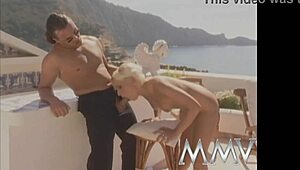 Short haired bitch gets fucked outdoors
