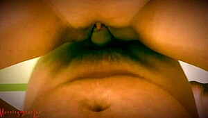 Intense Bathroom Quickie Featuring Tight Pussy Fucking And Creampie On The Washing Machine