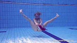 uhh, proklova strips bikini n swims underwater