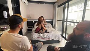 Swapping wives and cumming on faces.