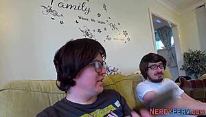 leeds geek sucked by big brit beauty - first time amateurs tricked into high definition reality.