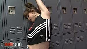 hot cheerleader, you taking this big black cock deep?