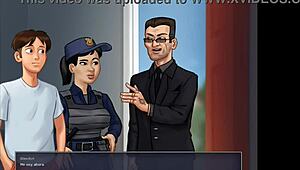 Summertime Saga: Sexy Photo Shoot With Stepsister In Shower.