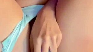 sensual thick woman explores body