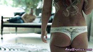 Gorgeous European babe enjoys gentle foreplay with rimming and anal screwing