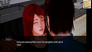 Intriguing anime family game with erotic hentai scenes in 3d cartoon