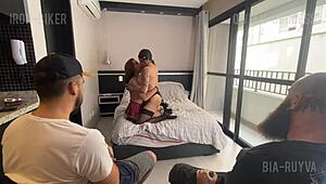 Swapping wives and cumming on faces.