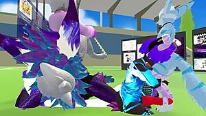 Gay vr scene with hoes engaging in hardcore actions