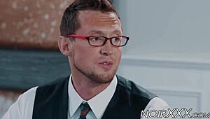 tall businessman anally fucks young black hunk