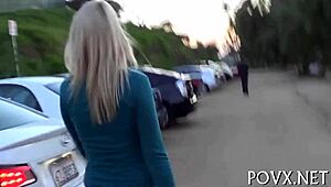 Legal Age Teen Nympho Gets Hot Cumshots in Pov Blowjob