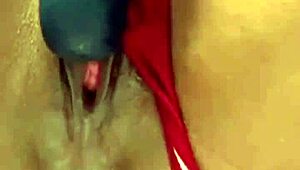 sensual thick woman explores body