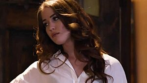 ugh, me and my milf boss christie stevens got wild with evelyn claire, lesbian stuff!