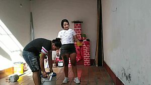 Husband's Employee Gets A Mouthful Of Squirt From Amateur Pussy