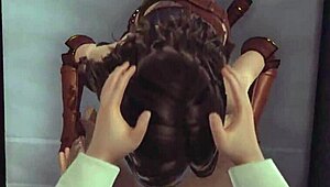 Трахнул Йеннифер в 3D игре Ведьмак