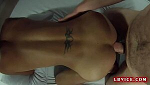 Ladyboy Natty Sucking And Getting Fucked Roughly